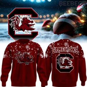 South Carolina Gamecocks Snowflake Christmas Special Edition Red Sweatshirt