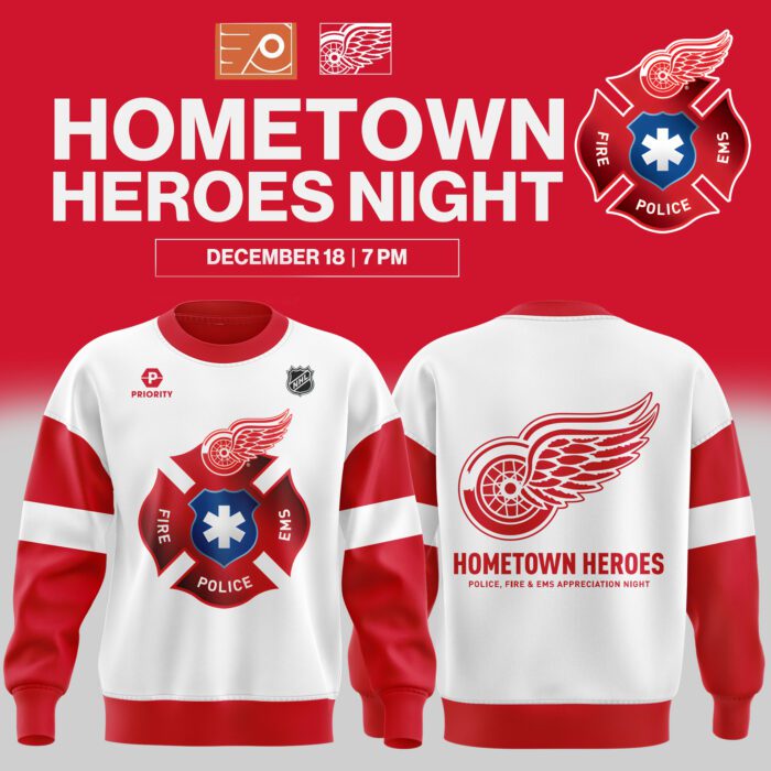 Special Hometown Heroes Detroit Red Wings Sweatshirt BCT1053