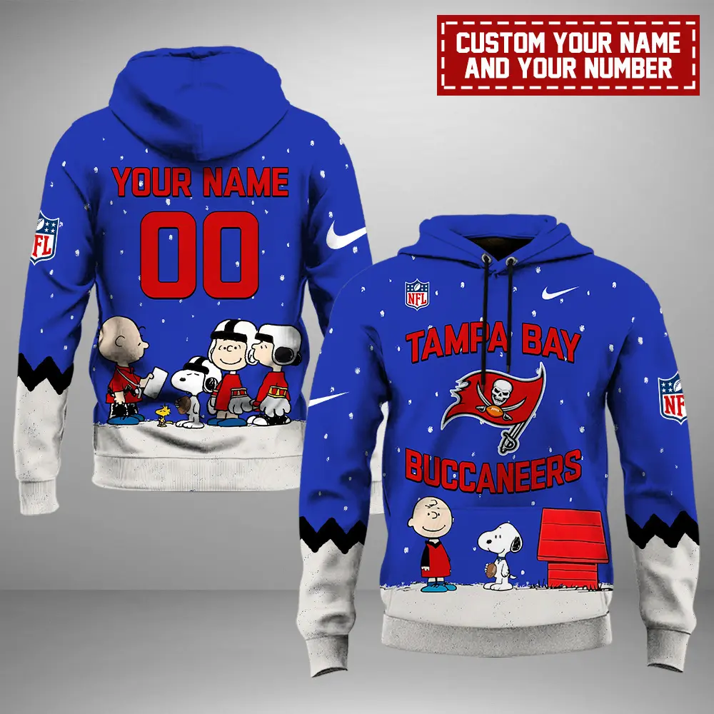 Tampa Bay Buccaneers NFL Peanuts & Snoopy Night 2024 Personalized Unisex Hoodie