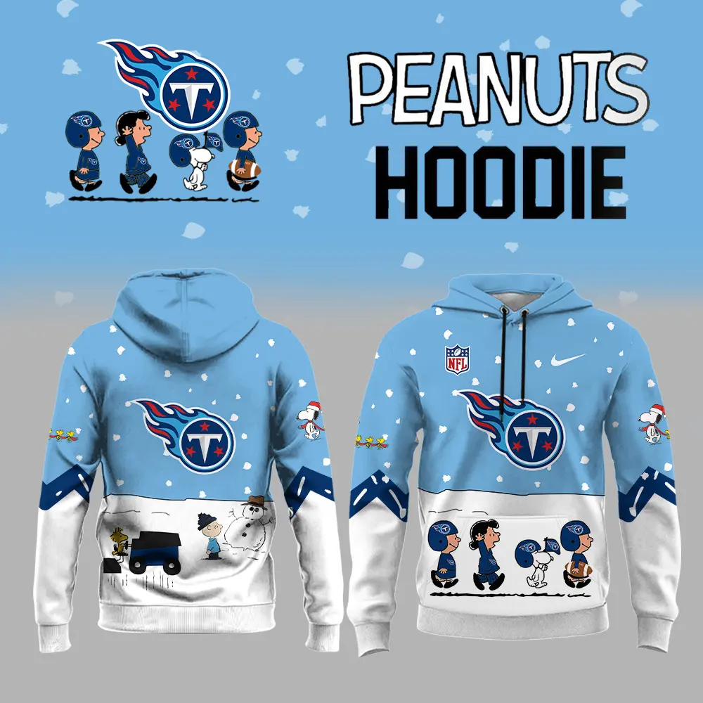 Tennessee Titans NFL Peanuts Snoopy Night Nike Unisex Hoodie