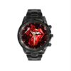 The Rolling Stones Black Stainless Steel Watch GSW1172