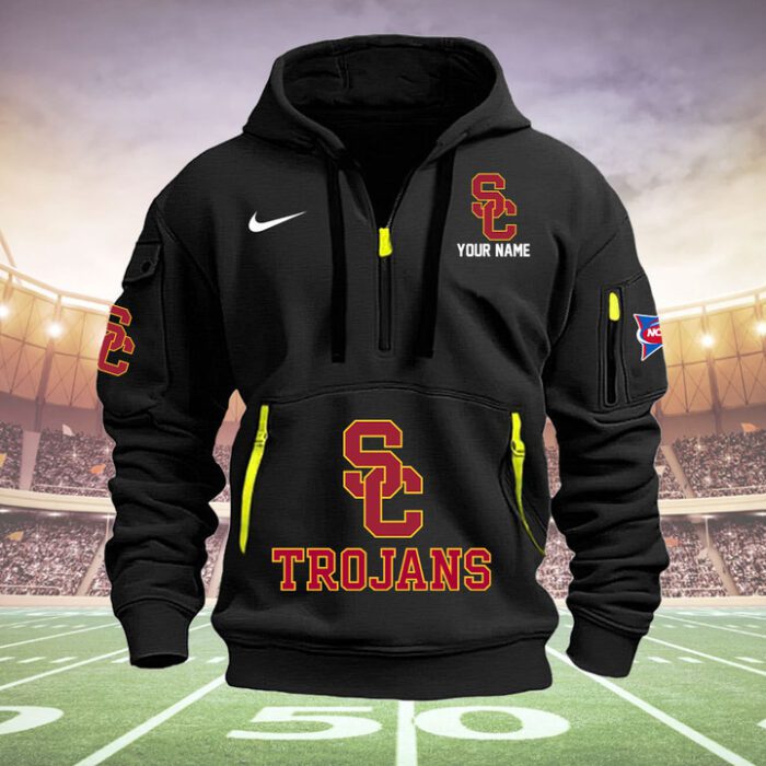 USC Trojans Quarter Zip Hoodie NCAA2068