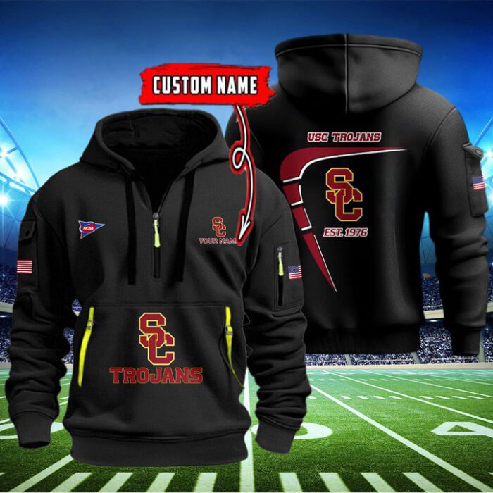 USC Trojans Quarter Zip Hoodie NCAA2107