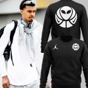 Victor Wembanyama'S Nike Alien Logo Sweatshirt - San Aantonio Spurs BCT1027