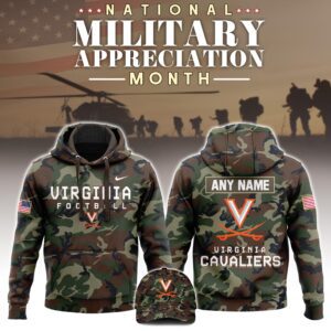 Virginia Cavaliers x NCAA National Military Appreciation Month Unisex Hoodie Cap Joggers Set 2024/25 HCJ1262