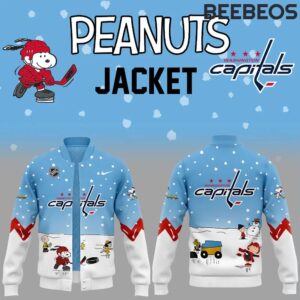 Washington Capitals Peanuts & Snoopy Night Baseball Jacket