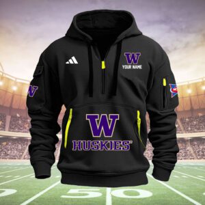 Washington Huskies Quarter Zip Hoodie NCAA2082