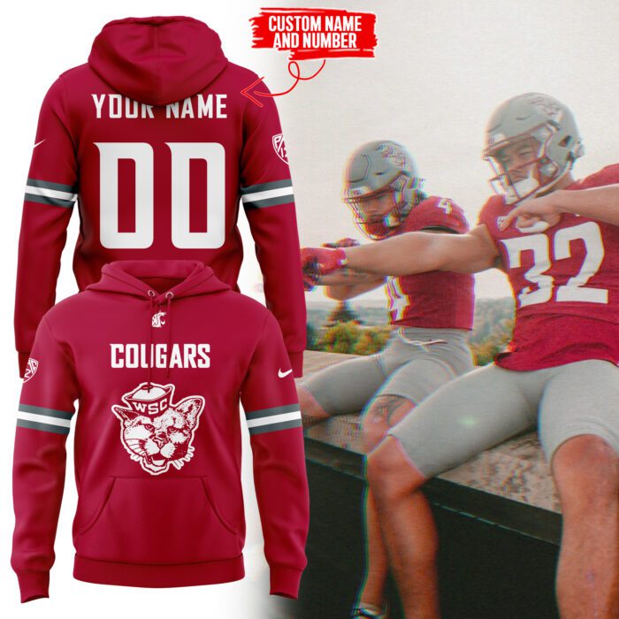 Washington State Football 2024 Hoodie Custom Name And Custom Number BHD6073