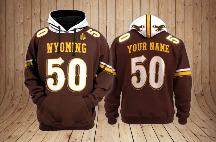 Wyoming Cowboys Football Unisex Hoodie Custom Name And Number NCAA2130