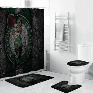 Boston Celtics Logo Crack Stone Bathroom Set BRS2559