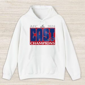 Buffalo Bills 2024 AFC East Division Champions Locker Room Trophy Unisex Hoodie TAH25005