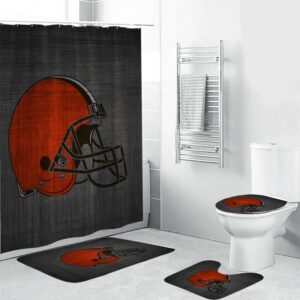 Cleveland Browns Logo Helmet Bathroom Set BRS2711
