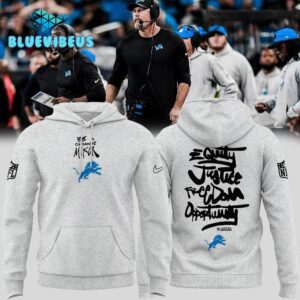 Detroit Lions NFL Be A Change Maker Gray Hoodie BAC1039