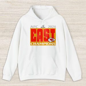 Kansas City Chiefs 2024 AFC East Division Champions Locker Room Trophy Unisex Hoodie TAH25013