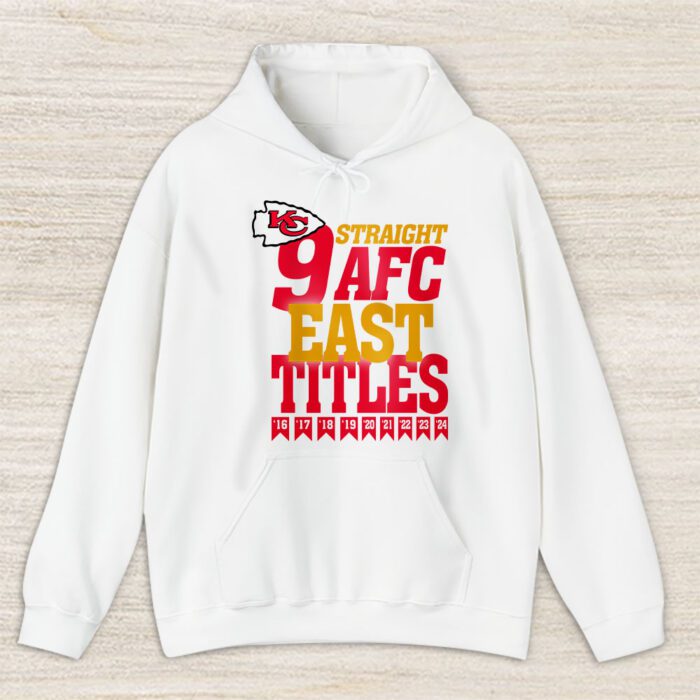 Kansas City Chiefs 2024 AFC East Division Champions Locker Room Trophy Unisex Hoodie TAH25014