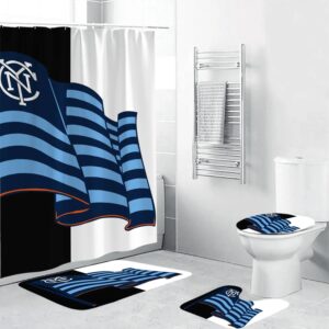 New York City FC Logo 5 Bathroon Set BRS2844