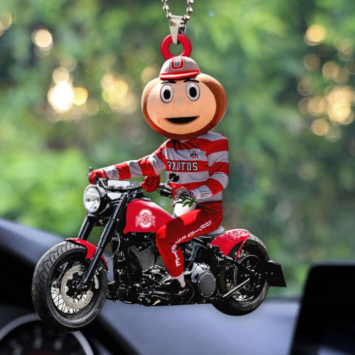 Ohio State Buckeyes Football Custom Shape 2-sided Acrylic Car Ornament GCL1031