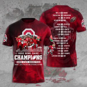 Ohio State Buckeyes Football Performance Unisex T-Shirt GCL1036