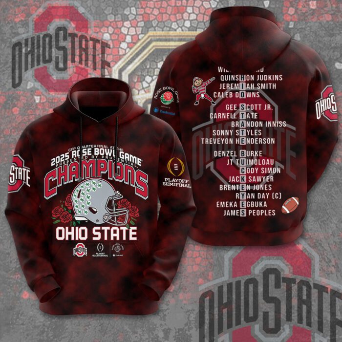 Ohio State Buckeyes Football Performance Unisex Hoodie GCL1104