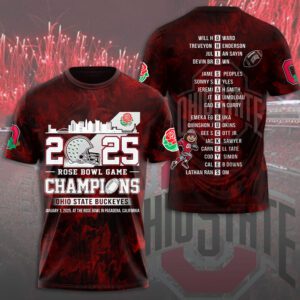 Ohio State Buckeyes Football Performance Unisex T-Shirt GCL1075