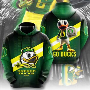 Oregon Ducks Football Performance Unisex Hoodie GCL1096