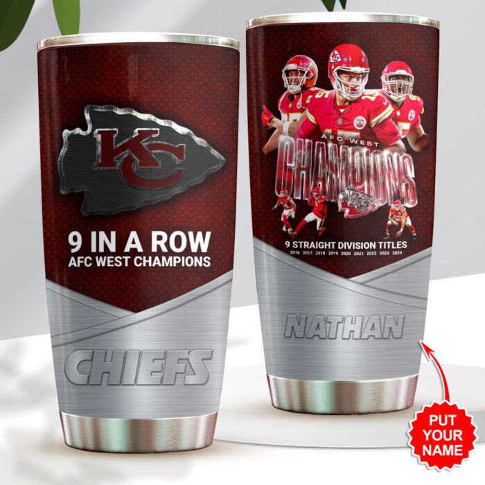 Personalized Kansas City Chiefs Tumbler Cup GCL1077