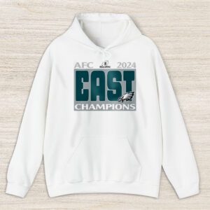 Philadelphia Eagles 2024 NFC East Division Champions Locker Room Trophy Unisex Hoodie TAH25095