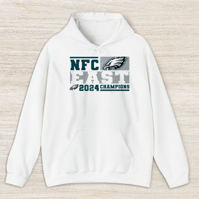 Philadelphia Eagles 2024 NFC East Division Champions Locker Room Trophy Unisex Hoodie TAH25097