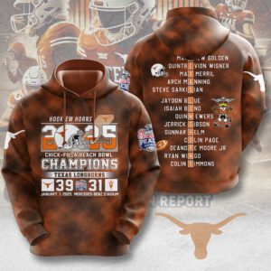 Texas Longhorns Football Performance Unisex Hoodie GCL1092