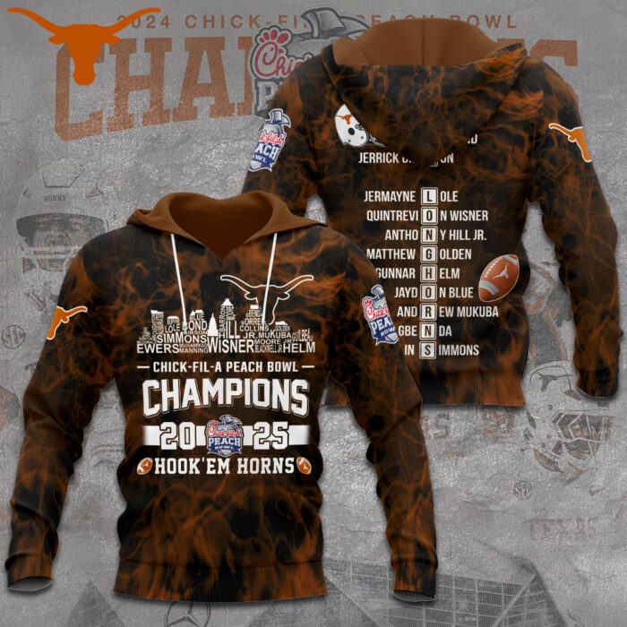 Texas Longhorns Football Performance Unisex Hoodie GCL1094