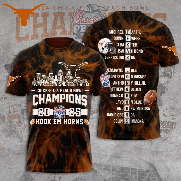 Texas Longhorns Football Performance Unisex T-Shirt GCL1040