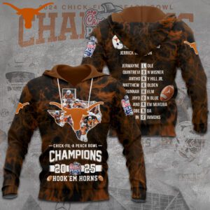 Texas Longhorns Football Performance Unisex Hoodie GCL1098