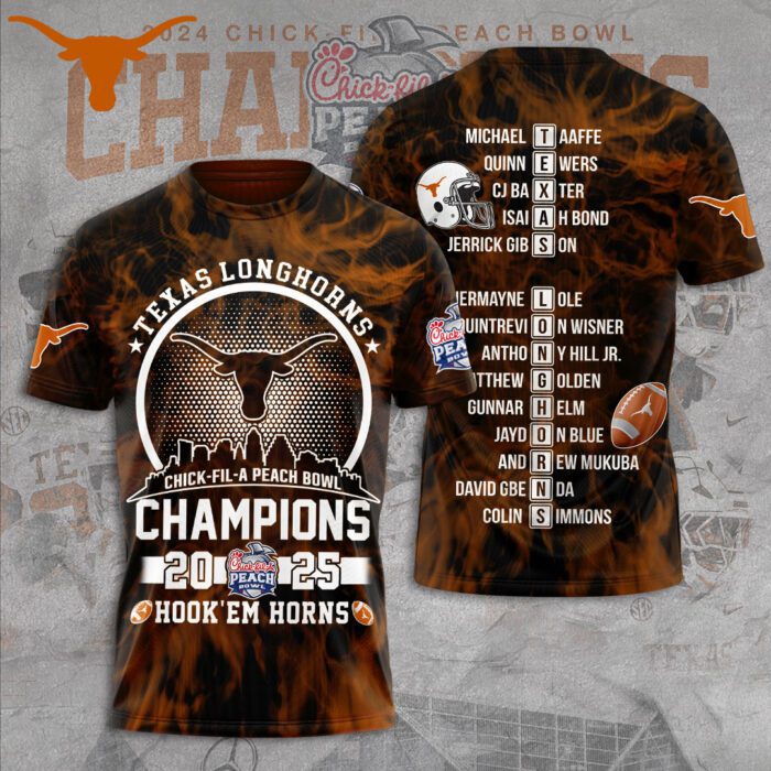 Texas Longhorns Football Performance Unisex T-Shirt GCL1045