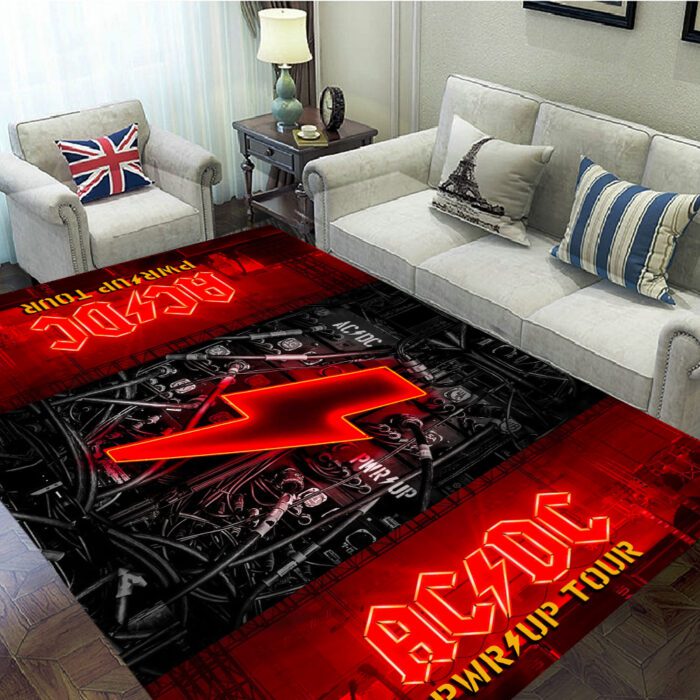 AC/DC Rectangular Rug Floor Decor GRR1088