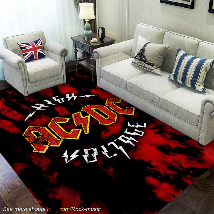 AC/DC Rectangular Rug Floor Decor GRR1096