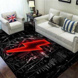 AC/DC Rectangular Rug Floor Decor GRR1111