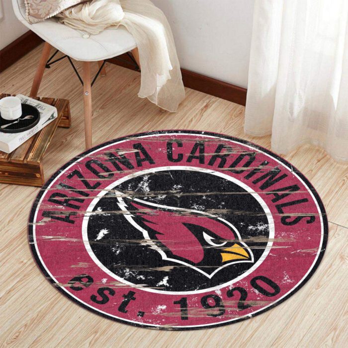 Arizona Cardinals Premium Round Rug Floor Decor SRR1116