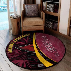 Arizona Cardinals Premium Round Rug Floor Decor SRR1119