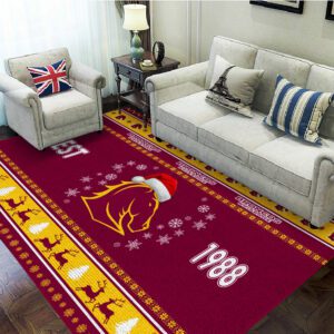 Brisbane Broncos Rectangular Rug Floor Decor GRR1141