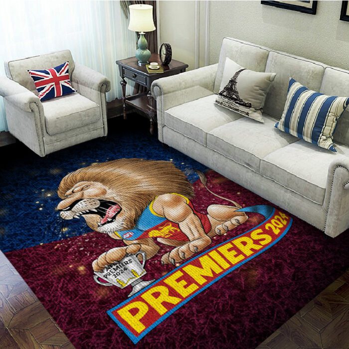 Brisbane Lions Rectangular Rug Floor Decor GRR1066