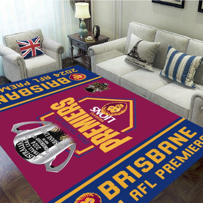 Brisbane Lions Rectangular Rug Floor Decor GRR1067