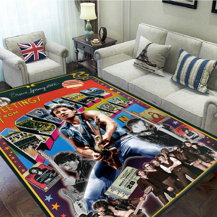 Bruce Springsteen Rectangular Rug Floor Decor GRR1059