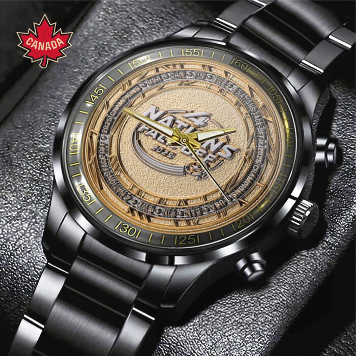 Canada Champion 2025 4 Nations Face-Off Black Stainless Steel Watch