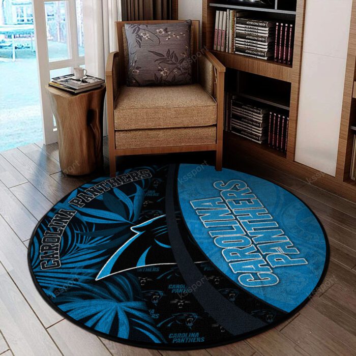 Carolina Panthers Premium Round Rug Floor Decor SRR1111