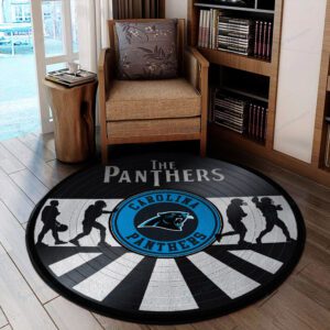 Carolina Panthers Premium Round Rug Floor Decor SRR1128