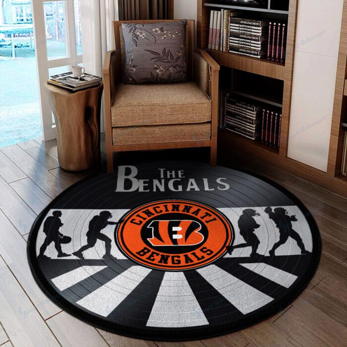 Cincinnati Bengals Premium Round Rug Floor Decor SRR1158