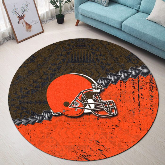 Cleveland Browns Premium Round Rug Floor Decor SRR1091