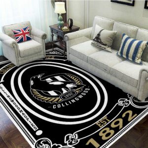 Collingwood FC Rectangular Rug Floor Decor GRR1146