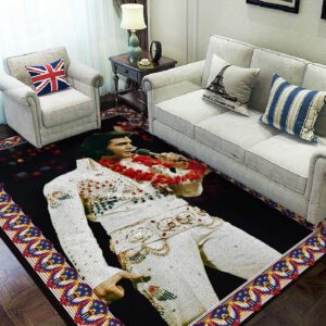 Elvis Presley Rectangular Rug Floor Decor GRR1033