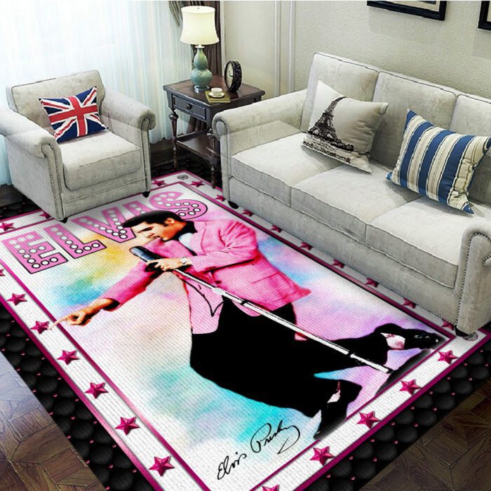 Elvis Presley Rectangular Rug Floor Decor GRR1035